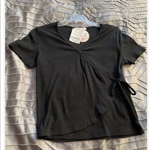 Pop kiss teen blouse black color size xl